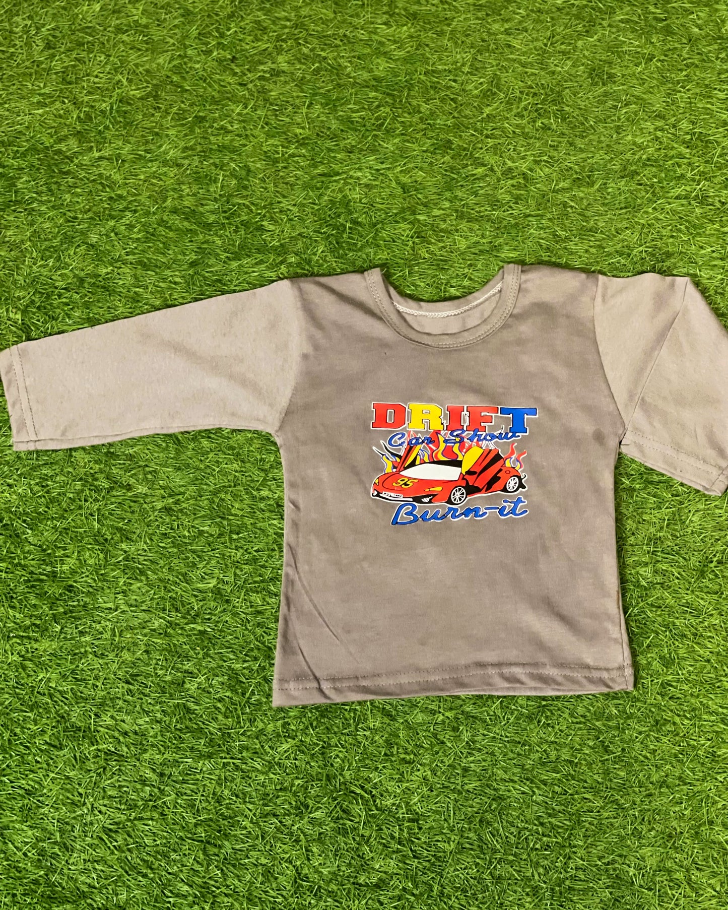 T-Shirt & Denim Set (GRAY)